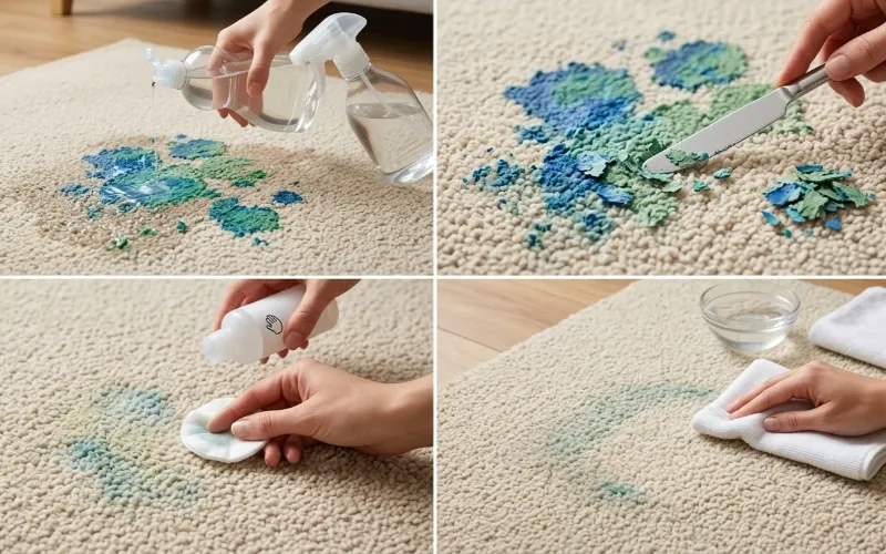 How To Remove Dried Paint From Carpet