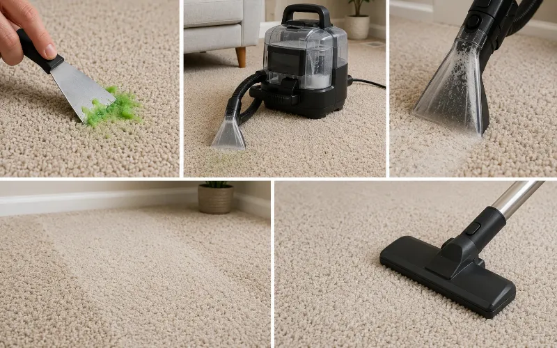 Method 10: Steam Cleaning or Carpet Cleaner Machine