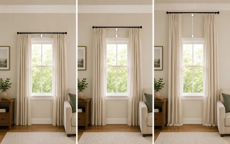 How High Should You Hang Curtain Rods