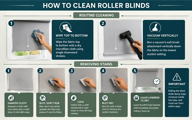 How to Clean Roller Blinds