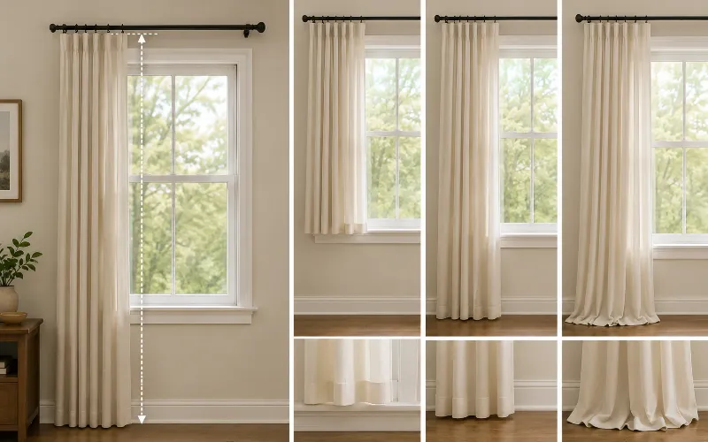 Step 4: Measure Curtain Length (the Drop)