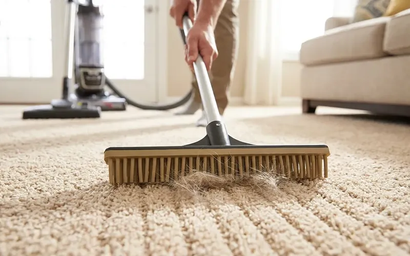 3. Carpet Rake - Best for Deeply Embedded Hair