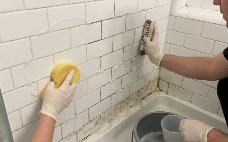 5. Scrub in sections