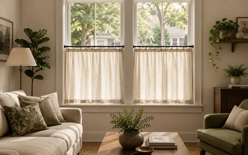 Café-Style Half Curtains