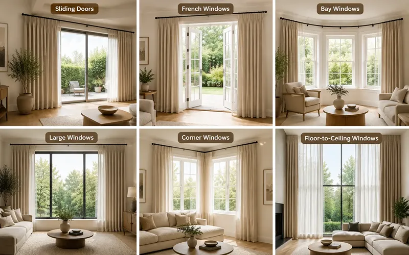 Curtains by Window TypeCurtains by Window Type