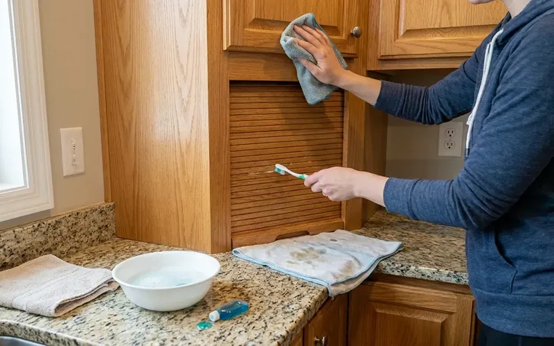 How to Clean Kitchen Cabinets The Step-by-Step Method