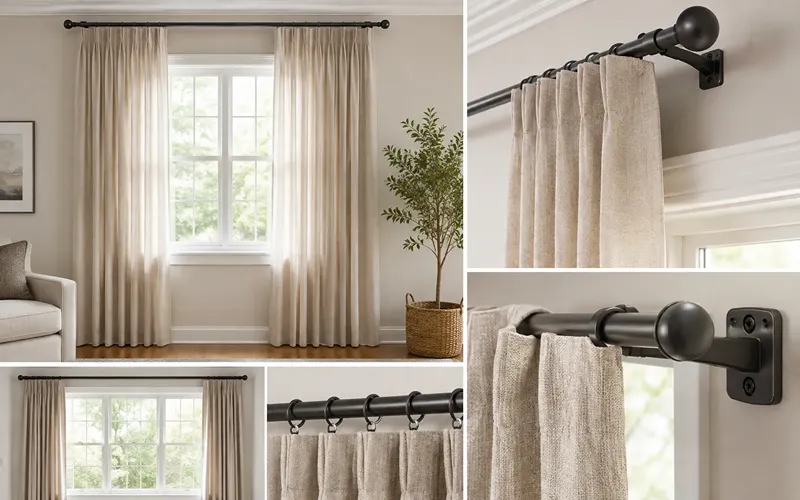 Measure for Curtain Rod Placement