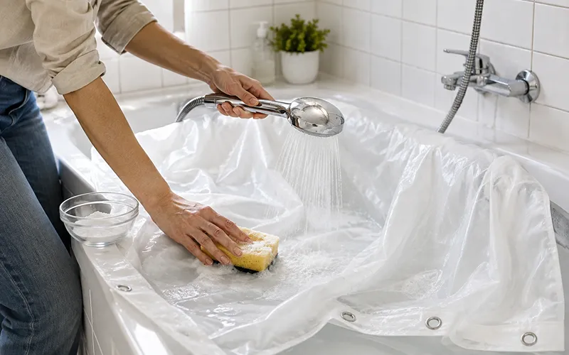 Method 2 How to Hand Wash a Shower Curtain