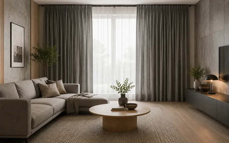 Soft Grey Curtains