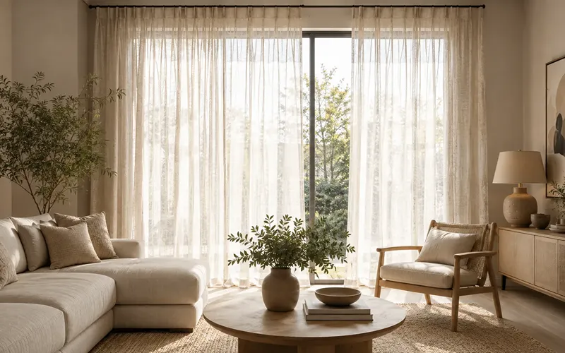 Textured Sheer Curtains